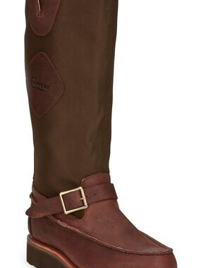 Chippewa Brown Back Zip Snake Boot